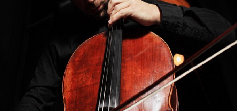 playing the cello